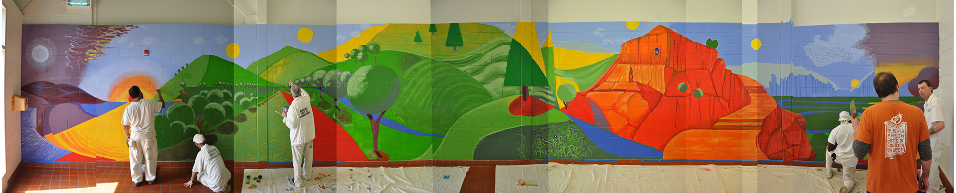 Staton Mural In Progress